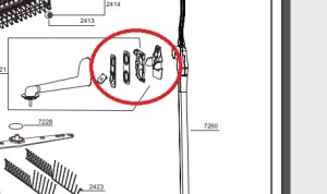 картинка Крепеж держателя  лейки (см. фото) в Сервисном центре «Близнецов»