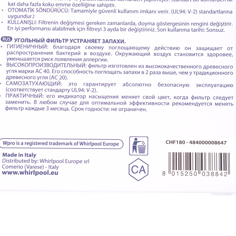 картинка Фильтр угольный вытяжки в Сервисном центре «Близнецов»