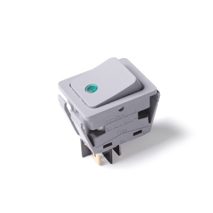 картинка Выключатель клавишный C6053PLNAB зеленая линза, серый корпус конвектора в Сервисном центре «Близнецов»